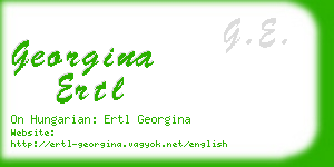 georgina ertl business card